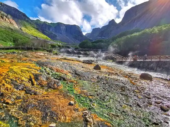 八月的长白山聚龙温泉