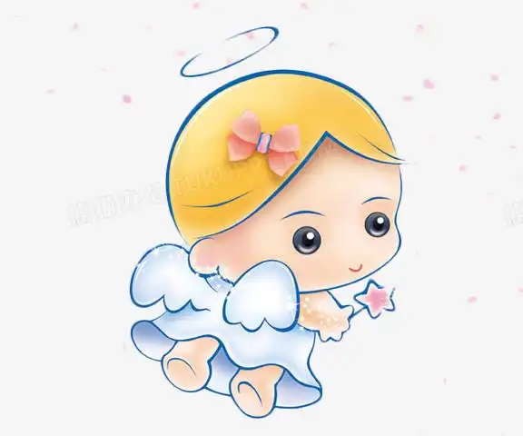 设计了一只可爱呆萌的美丽小天使,整体呈现出了卡通风