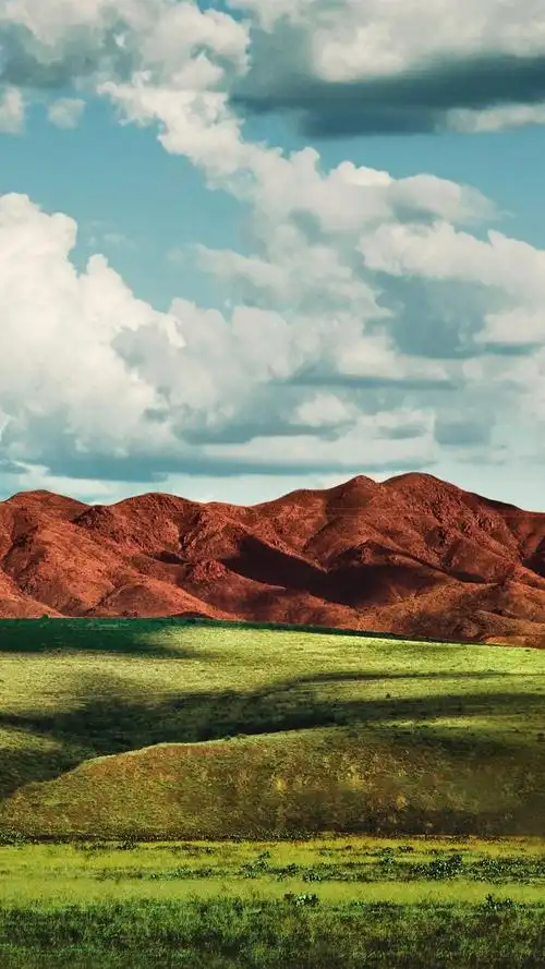 壁纸 草,山,云,自然景观 3840x2160 uhd 4k 高清壁纸, 图片, 照片