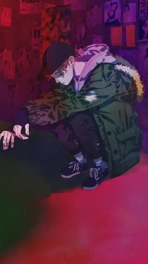 时尚潮流霸气一点的男生动漫聊天背景_微信图片_微茶网