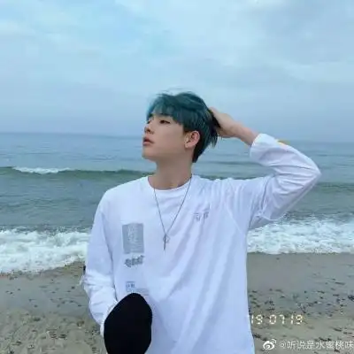 蓝发小哥哥,爱了爱了_男生头像_我要个性网