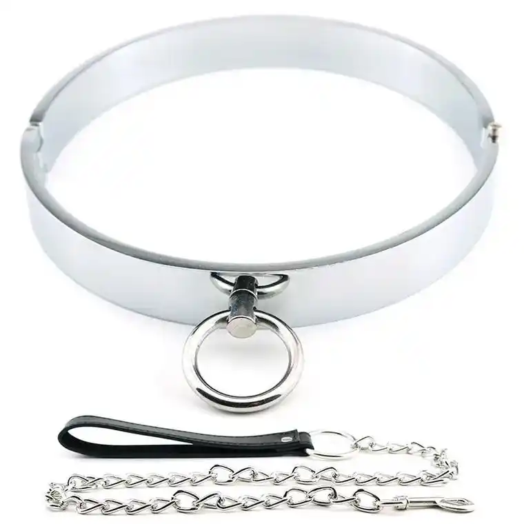精趣 sm金属项圈 男用女用脖套项圈束缚捆绑女王牵绳引链调教 - 抖音