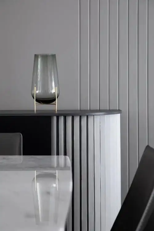 190㎡简约大平层案例 无主灯 优雅灰咖超时尚!