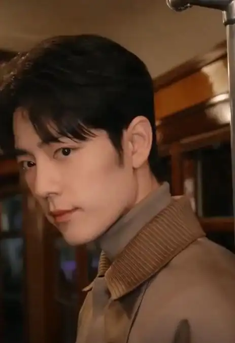 肖战列车回眸##肖战撑脸