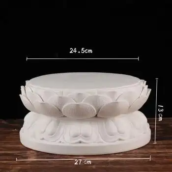 诺莘nuoshen【轻奢高端】陶瓷莲花底座 蚂蚁陶瓷观音莲花座九品莲台供