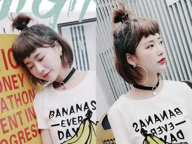 这款耳下波波头扎发什么风格都能hold住!