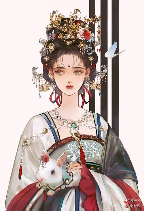 画画古风妹子_原创古风绘画作品