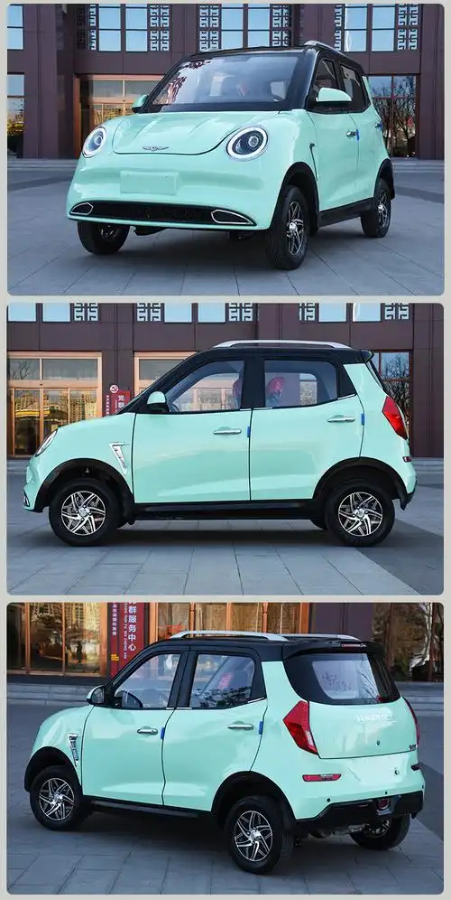 新款老头乐电动四轮车女士代步车家用电瓶车成人新能源全封闭式小汽车