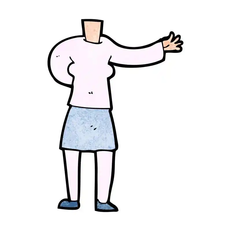 卡通女性的身体,卡通女性身体(添加图片或混合和匹配卡通))