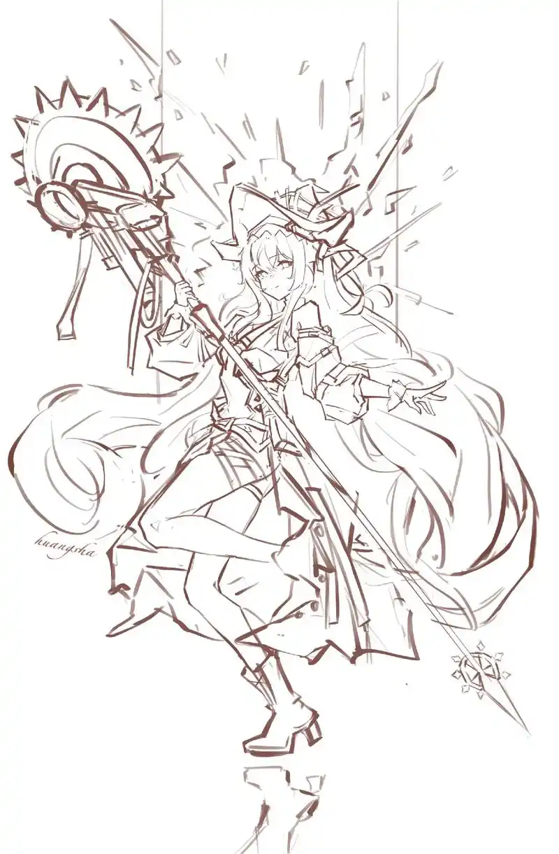 绘画 #procreate绘画 #明日方舟 #归溟幽灵鲨 - 抖音