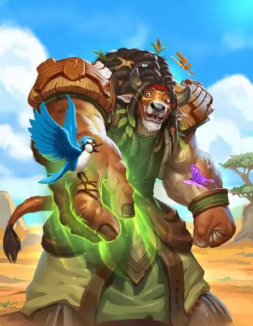 守卫雷霆崖的荣耀佣兵战纪里的牛头人杀疯了