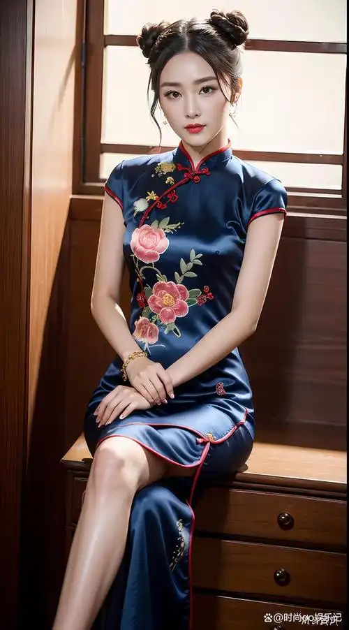 旗袍者,华贵之装束,独有之韵味.佳人穿之,宛如行云流水,飘逸而出尘.