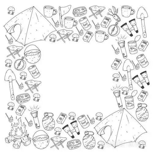 具有五颜六色元素的图案插画-正版商用图片1609j