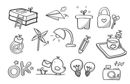 简笔画 手绘 线稿 700455