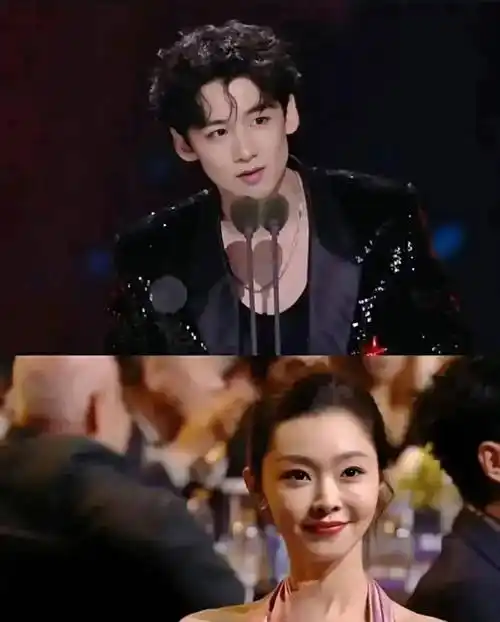 都说白敬亭谭松韵是好友,可上台领奖不等,不扶,算什么好朋友_地方_一