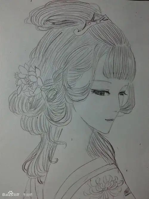 动漫简笔画花千骨人物