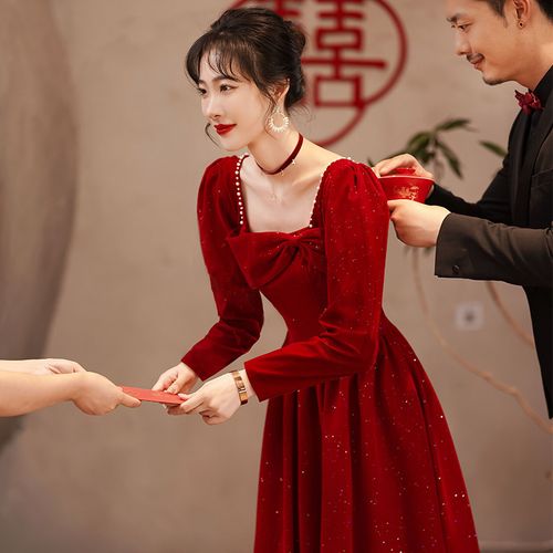 长款新娘结婚敬酒服-特价促销-优惠券领取-价格|多少钱|什么牌子好-35