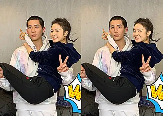 在这张照片中就可以看到,王安宇跟李兰迪穿着情侣的服装,此刻的王安宇