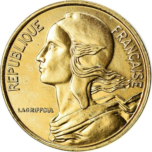 自由女神 法国5硬币 1998年 直径18mm 全新【7天内发货】