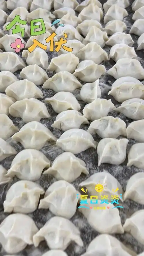 今日入伏 #你吃饺子了吗 #纯手工水饺