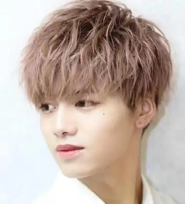 日系帅气男生烫发 纹理烫 定位烫=帅哥