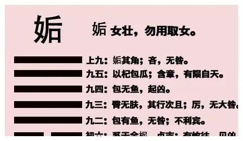 易经姤卦天地相遇品物咸章也刚遇中正天下大行也