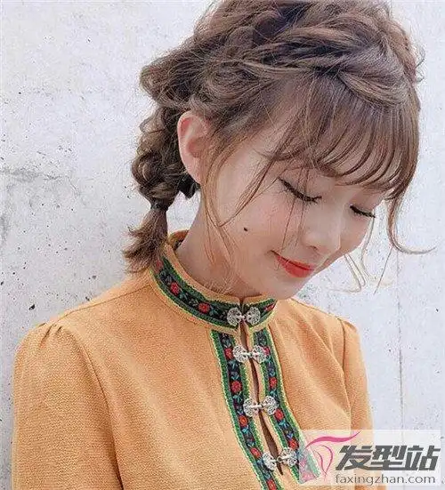 日系温柔短发编发 温婉优雅文艺迷人_发型站_最新流行发型设计发型