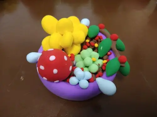 王晓彤的黏土手工作品展