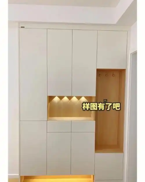 有内部详细尺寸的入户鞋柜