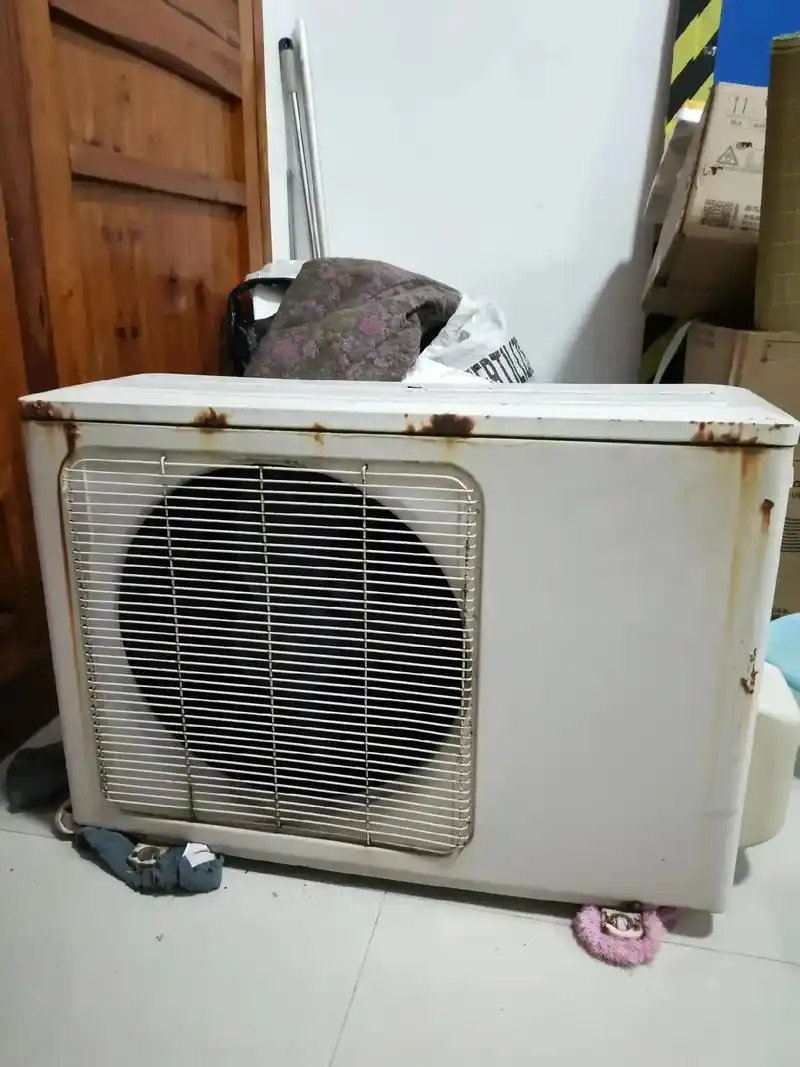 25年的新科空调外机包废,内机还是蛮新的,用海尔的老外机,配 - 抖音