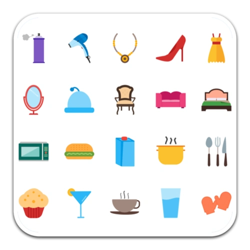 家居用品图标 设计矢量图