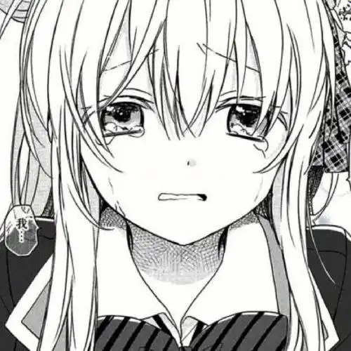 伤心女生黑白头像