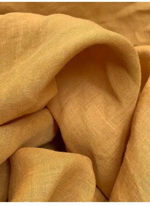 单面料砂洗纯苎麻布 手感好纯苎麻面料夏天面料出售2022新款 暗红色