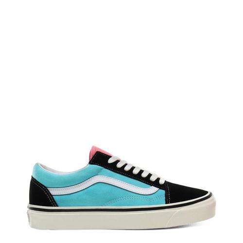 万斯vans蓝色帆布鞋|low top round sneakers
