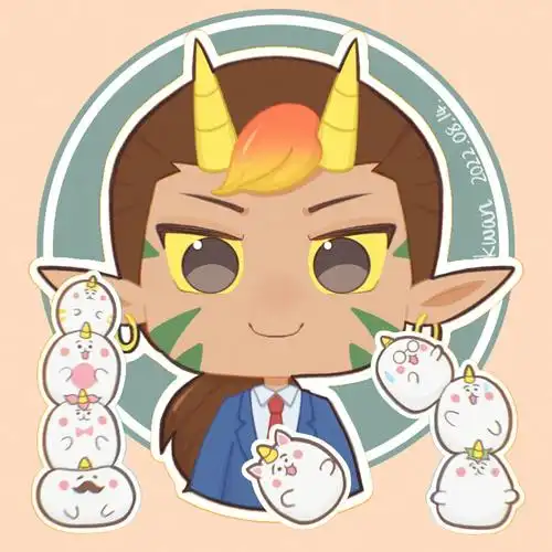 q版头像团团奇米莫地狱先生