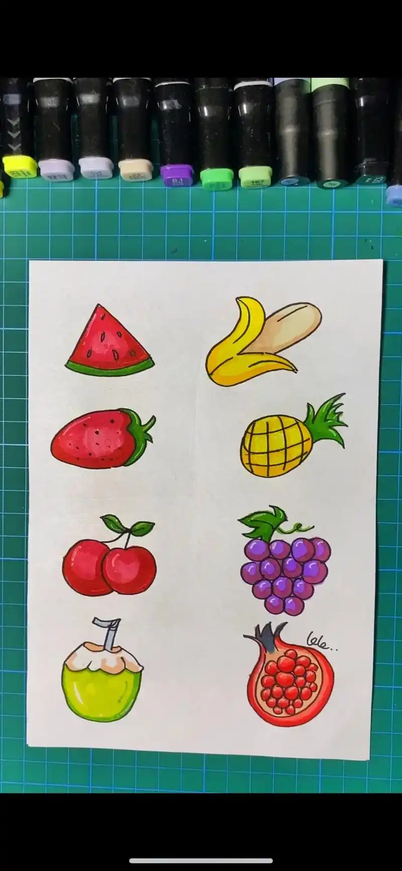 画水果原来这么简单