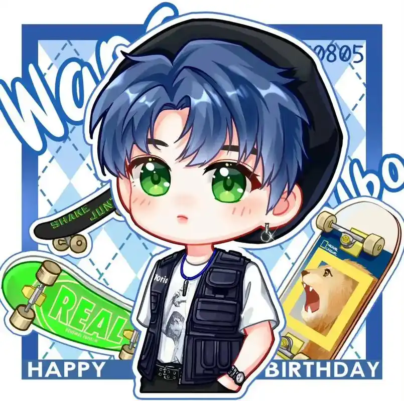 q版的啵啵也太可爱了吧ヾ(•ω•`.)#王一博 #q版