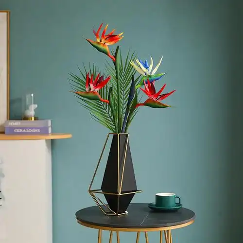 仿真手感天堂鸟高档过胶鹤望兰客厅摆设花卉酒店婚礼装饰造景假花