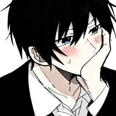 黑白动漫男头低调暗黑不失优质男生头像