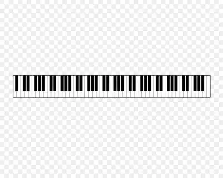 手绘钢琴按键