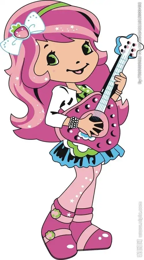 草莓女孩设计图__动漫人物_动漫动画_设计图库_昵图网nipic.com