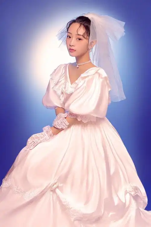 单人复古婚纱照