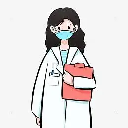 简约医疗医生女性人物手绘图