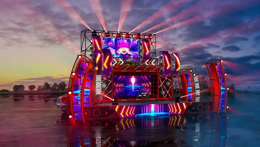 音乐节巡演车舞台小篷车路演_轩设计-站酷zcool