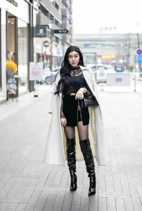 8组过膝高筒靴穿搭示范哪组好看