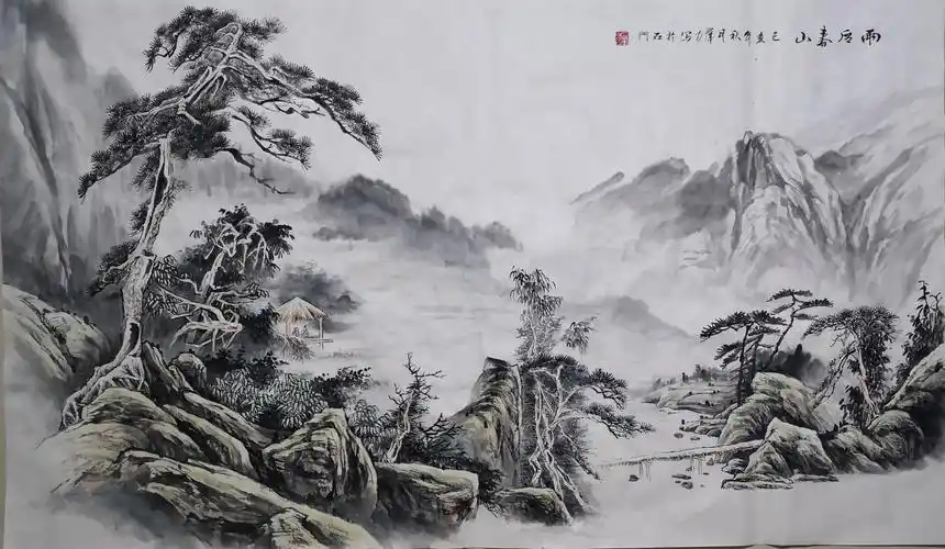 笔游丘壑墨染林——韩群力山水画欣赏