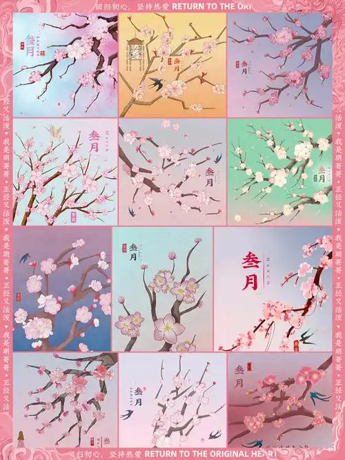 教画我熟i学员作业十二花令杏花01