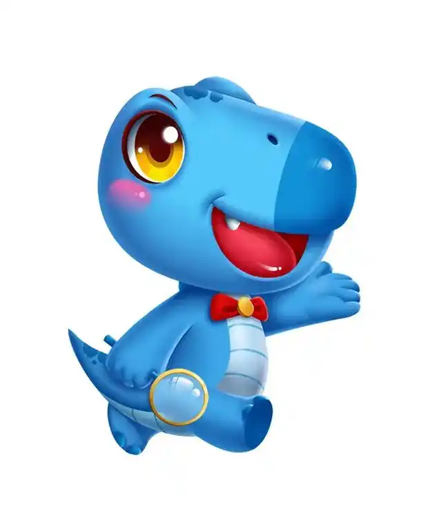 以恐龙为主题创作的幼儿园吉祥物形象设计,结合"可爱,开朗,活 - 抖音