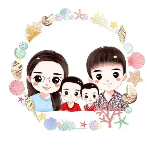 动漫头像精选,一家四口微信头像设计,有你喜欢的