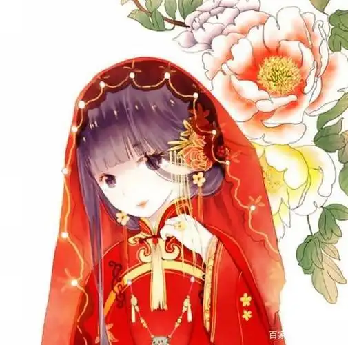 古风女生嫁衣头像 超美中国风